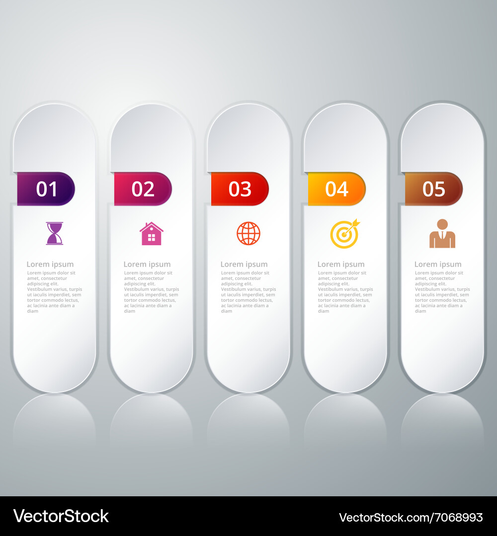 Modern Data Options Set vector image