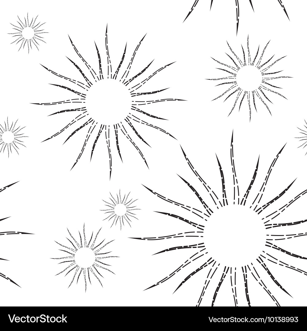 Retro sunburst linear seamless pattern Royalty Free Vector