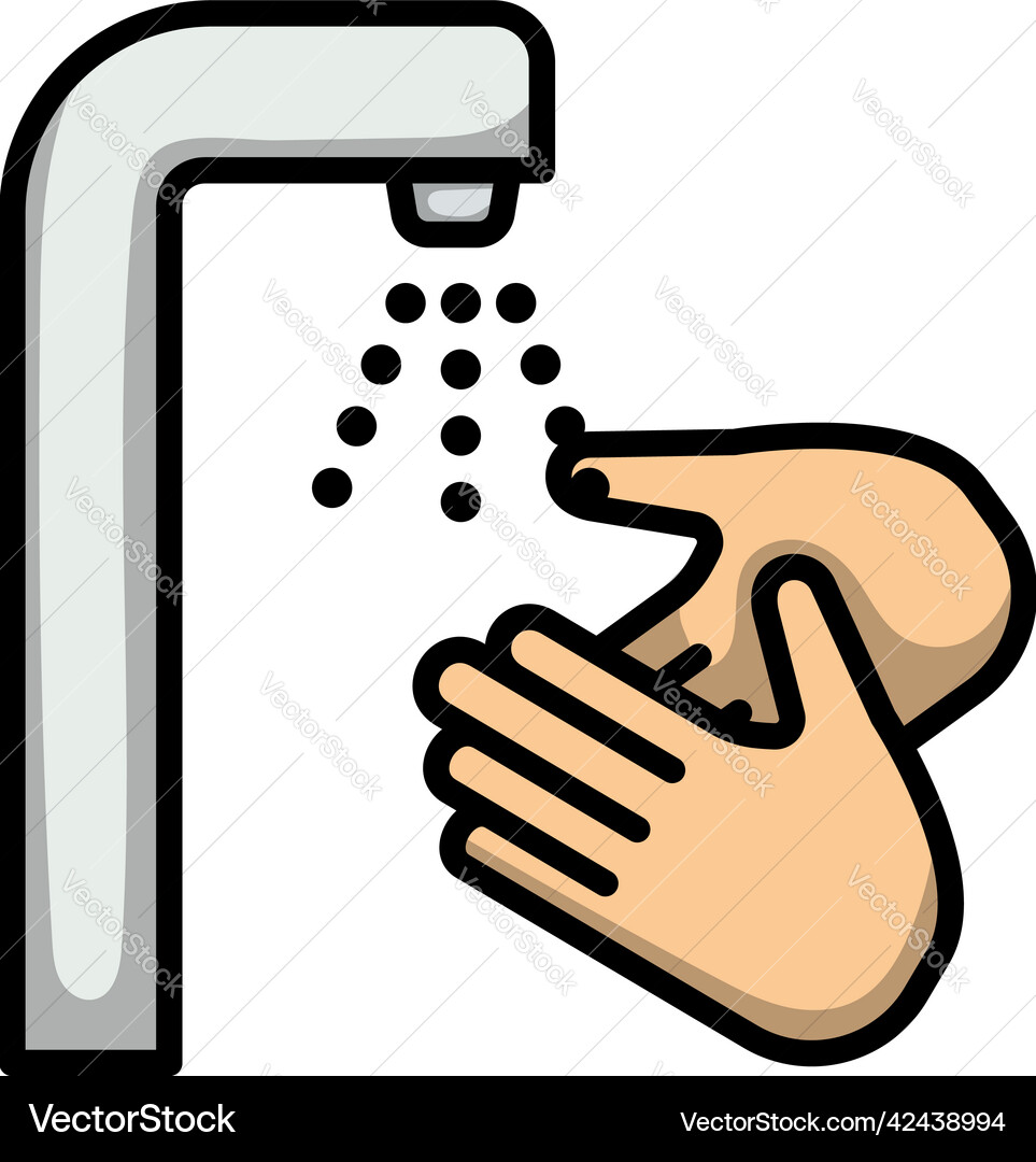 Hand washing icon vector image