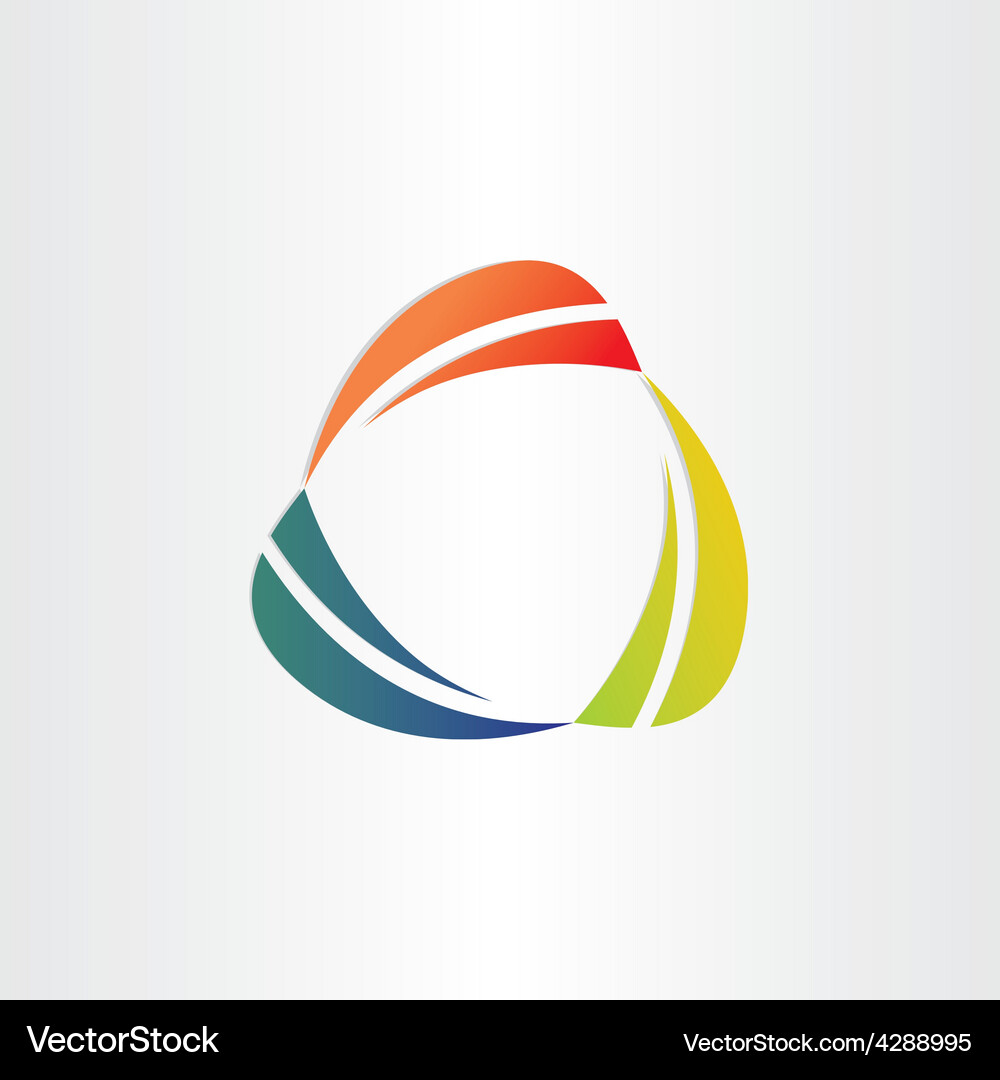 Abstract background icon circle design element Vector Image