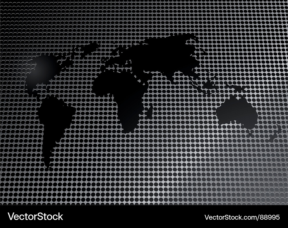 Abstract world map Vector Image