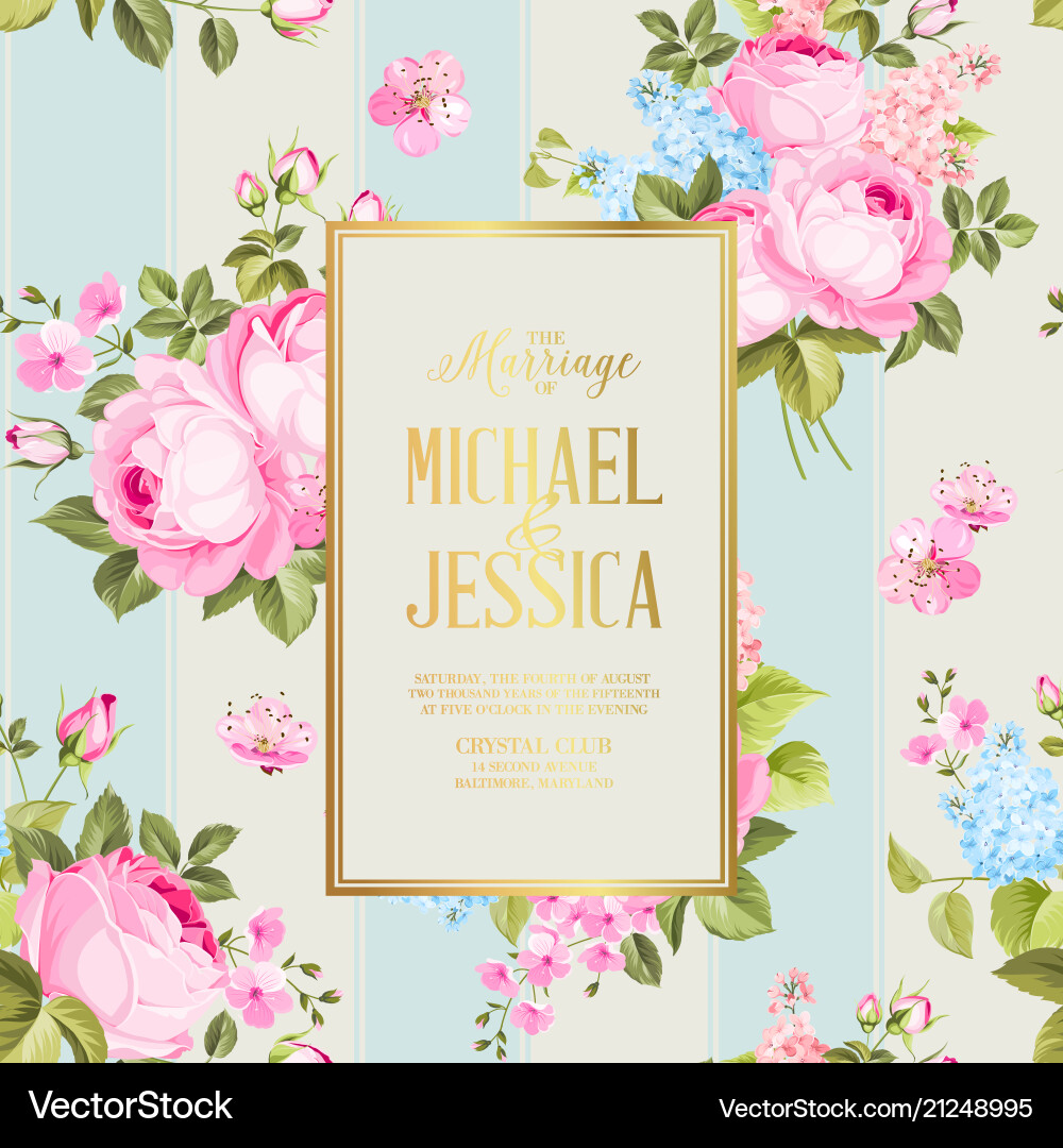 Elegant Rose Pattern Vector Image