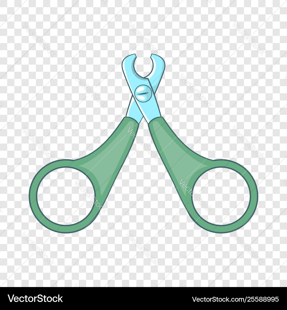 Pet nail clippers icon cartoon style Pet nail clippers icon cartoon style vector image