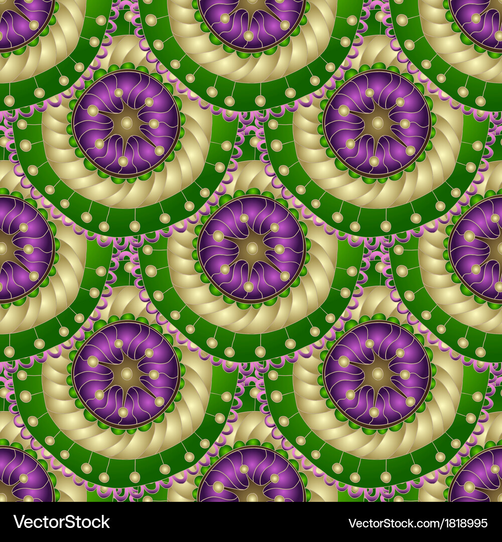 Seamless geometric pattern in fish scale design Vector Image