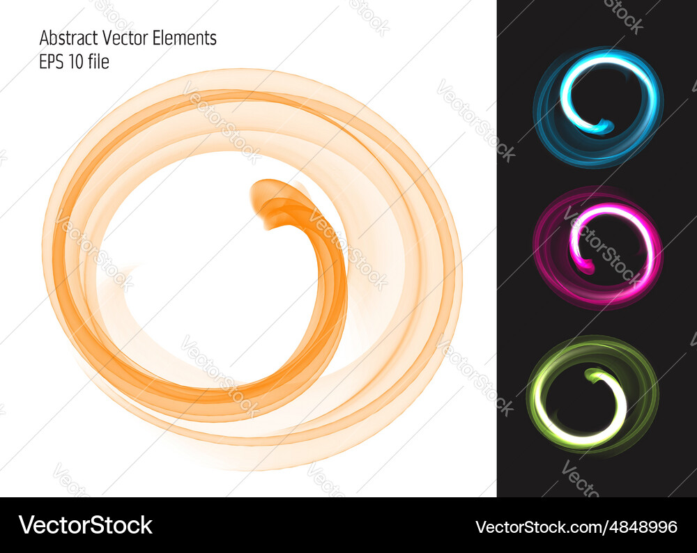 Abstract isolated wave element Vector Image