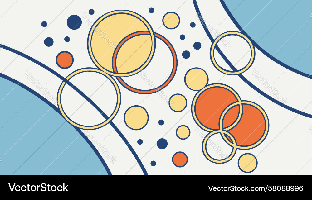 Dynamic Ring System Abstract Vector Image