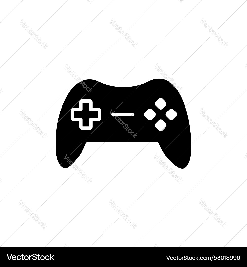 Gamepad icon set video game controller symbol Vector Image