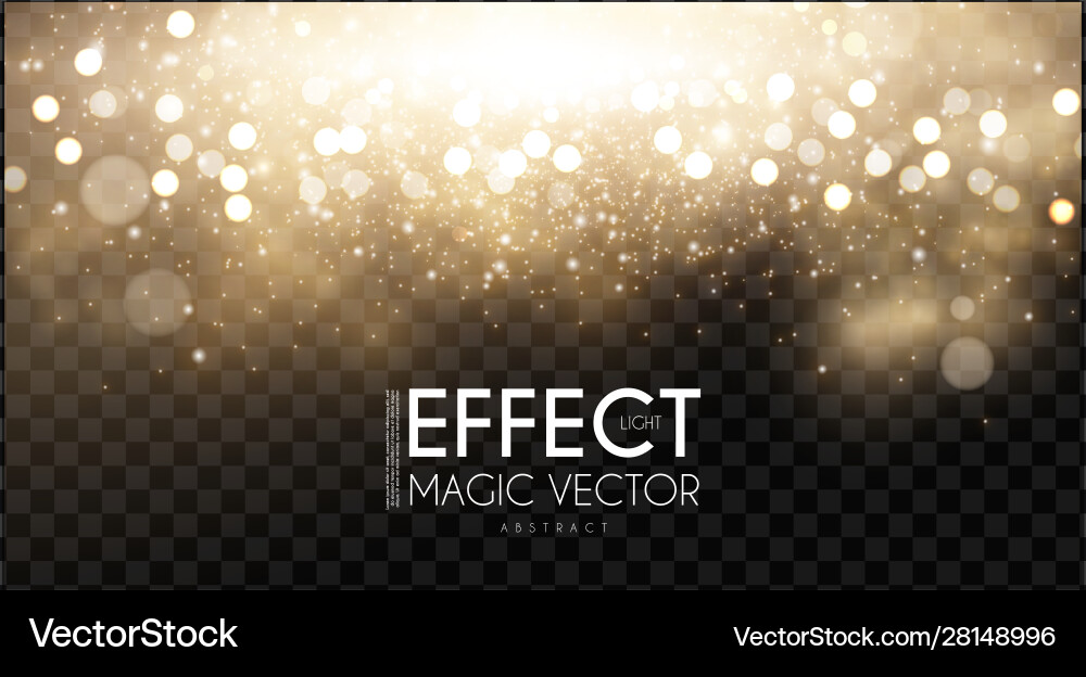 Magic light bokeh and fog effect abstract Magic light bokeh and fog effect abstract vector image