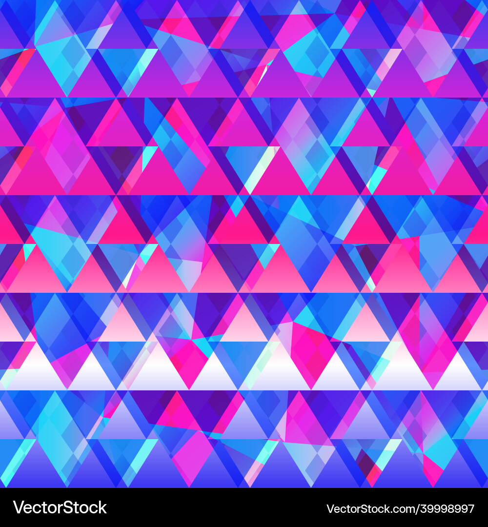 Bright triangle seamless pattern Bright triangle seamless pattern vector image
