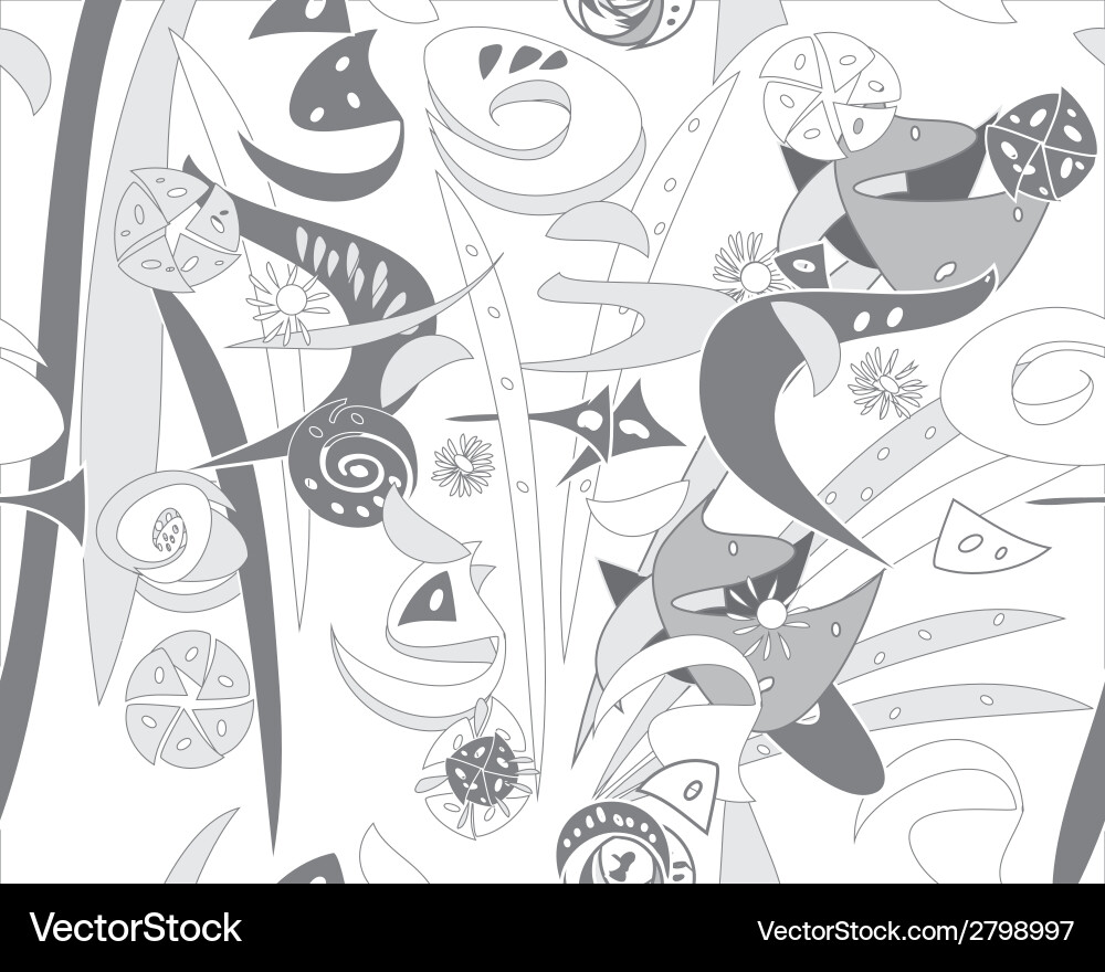 Grey Geometric Shape Pattern Vector Image