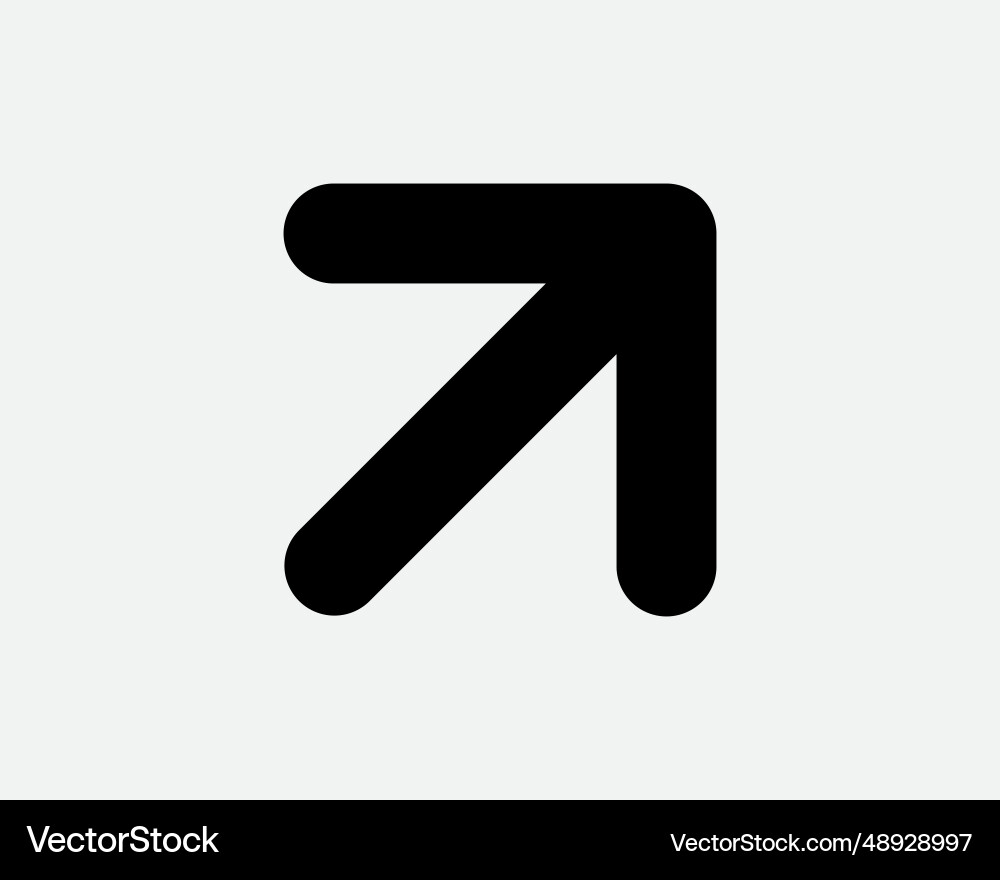 Pfeil oben rechts Icon Punkt Punkt Navigation Ausgang Pfeil oben rechts Icon Punkt Punkt Navigation Ausgang vektorbild