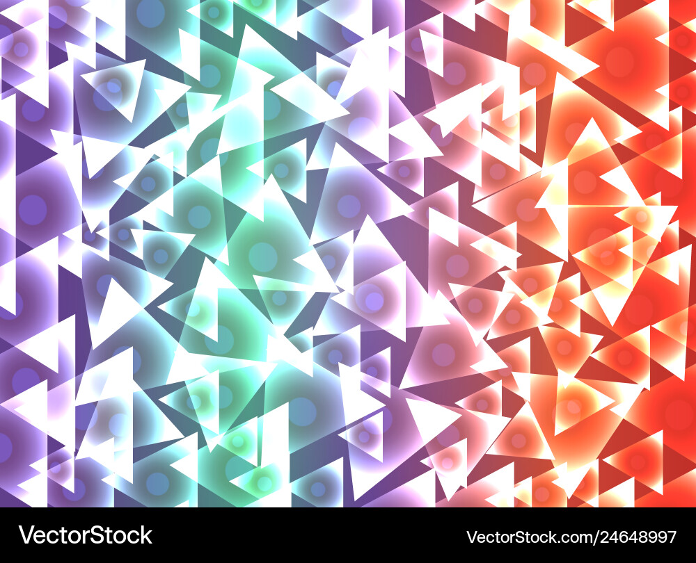 Set triangulars background vector image