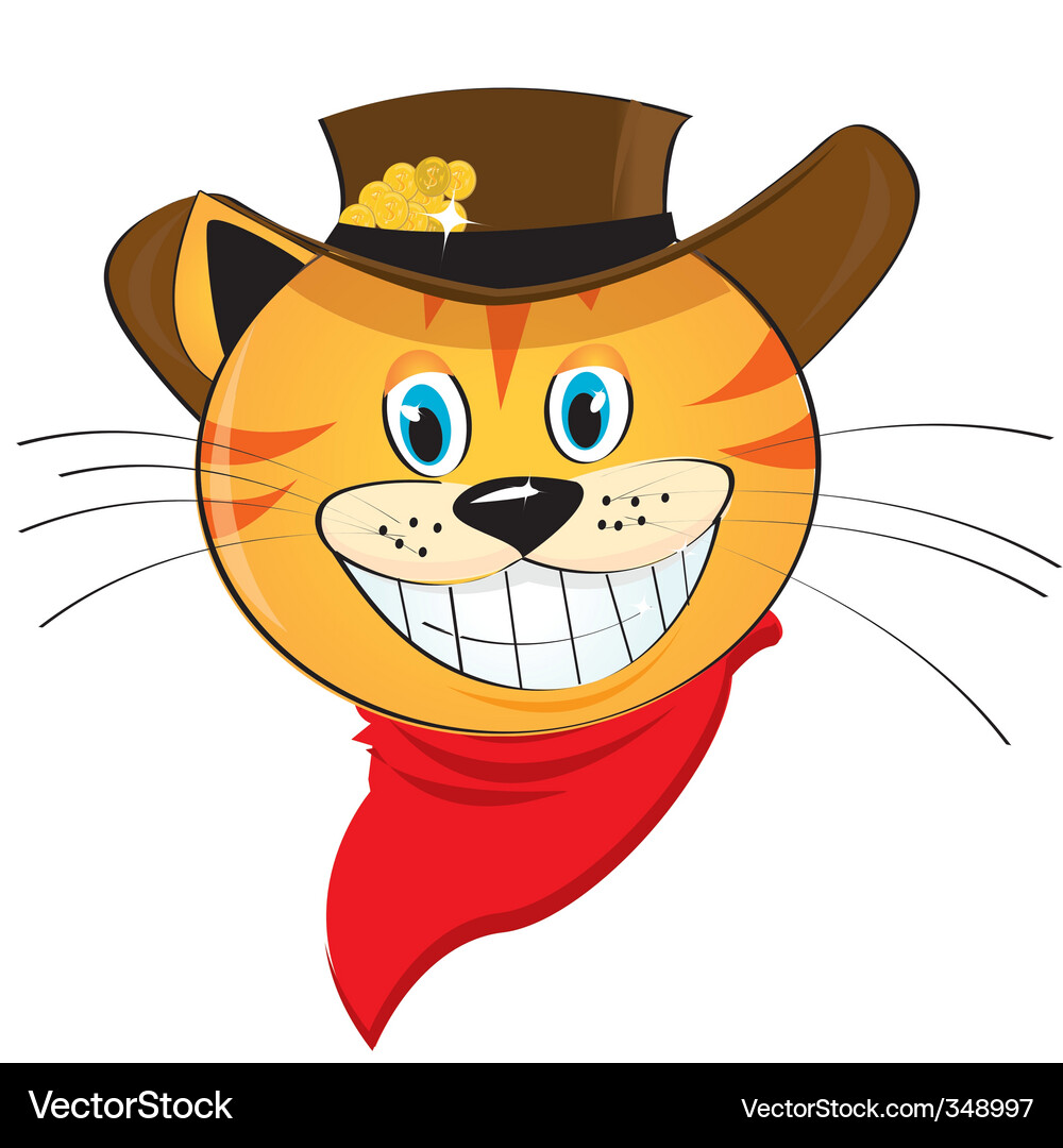Smiling cat Vector Image