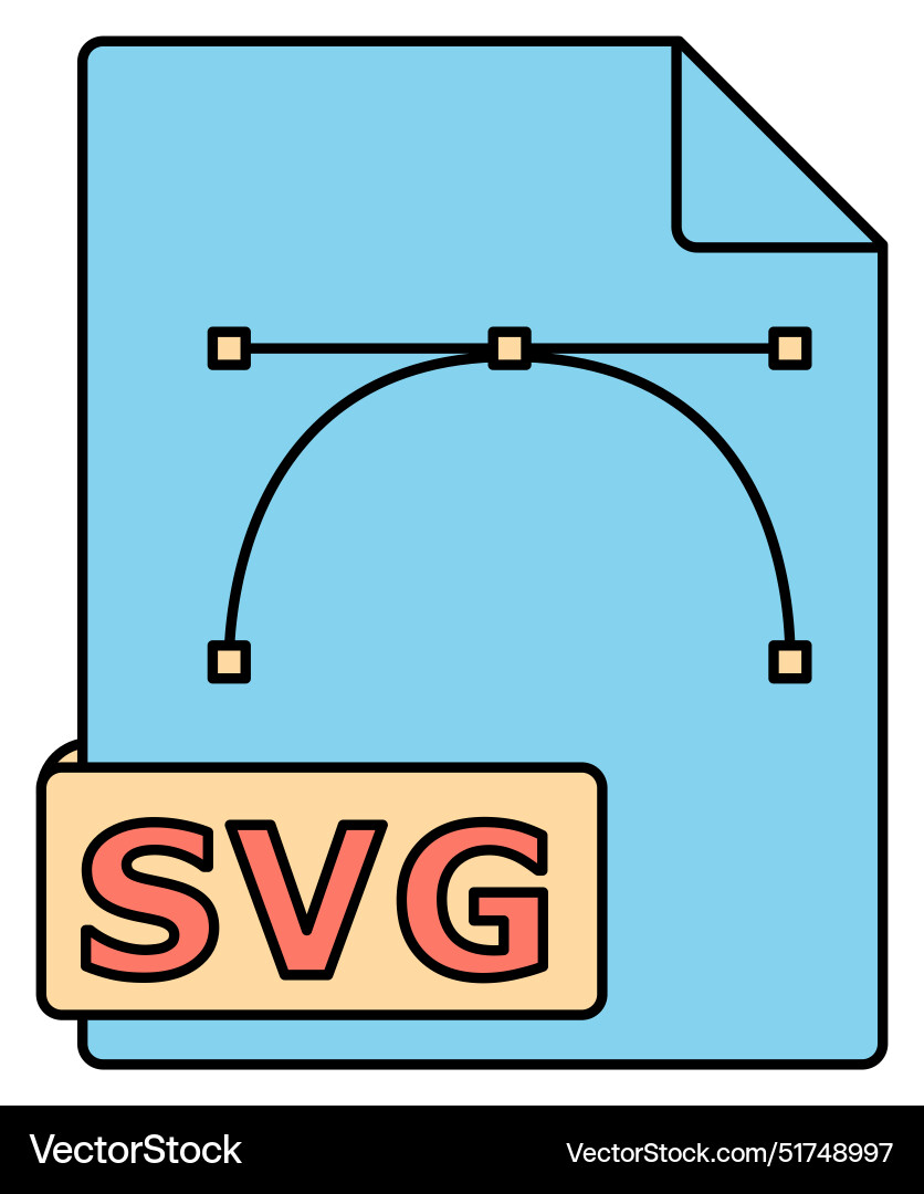 Svg file format icon scalable graphics symbol vector image