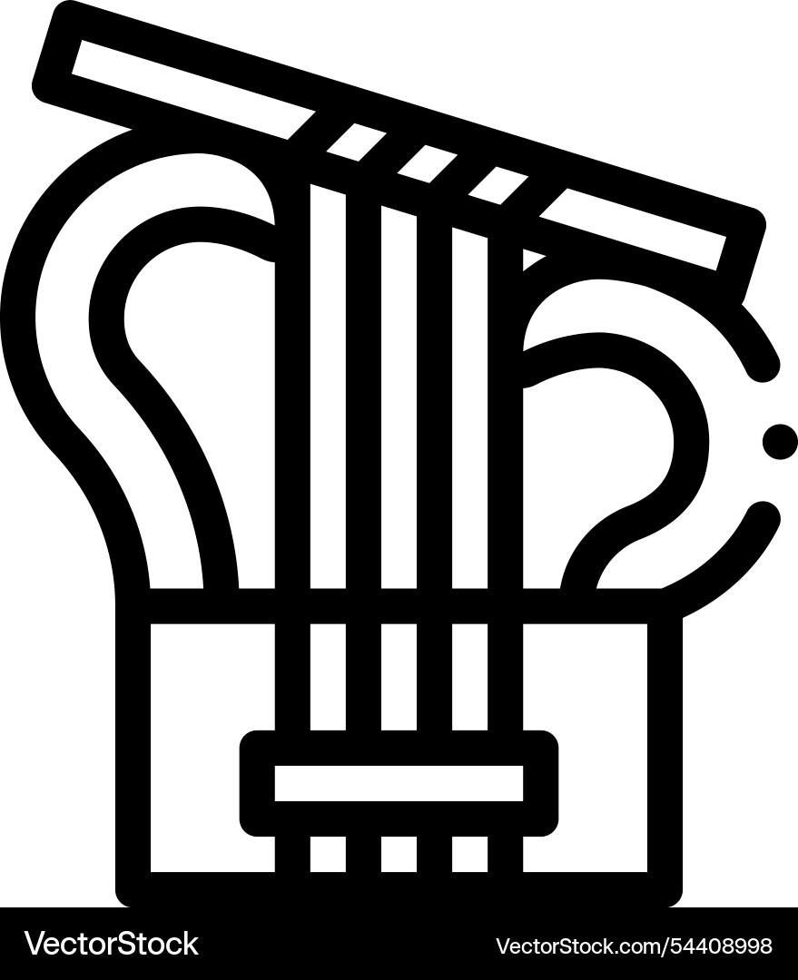 Kiosk icon thin linear style design isolated vector image