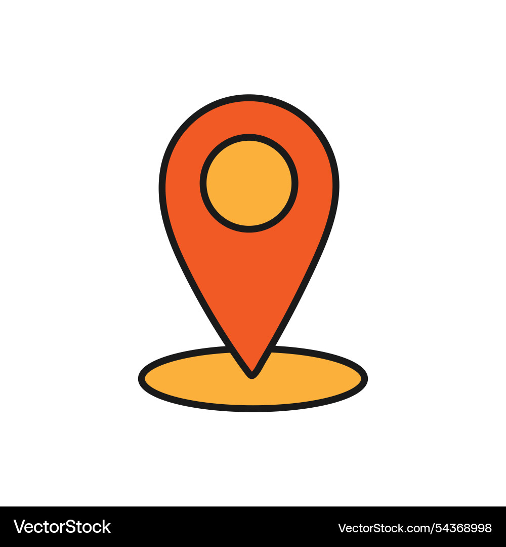 Location pin design for maps and navigation icons Location pin design for maps and navigation icons Vector Image