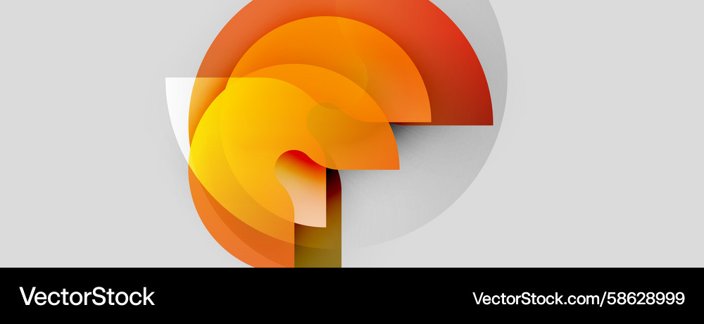 Abstract design features overlapping orange Abstract design features overlapping orange Vector Image