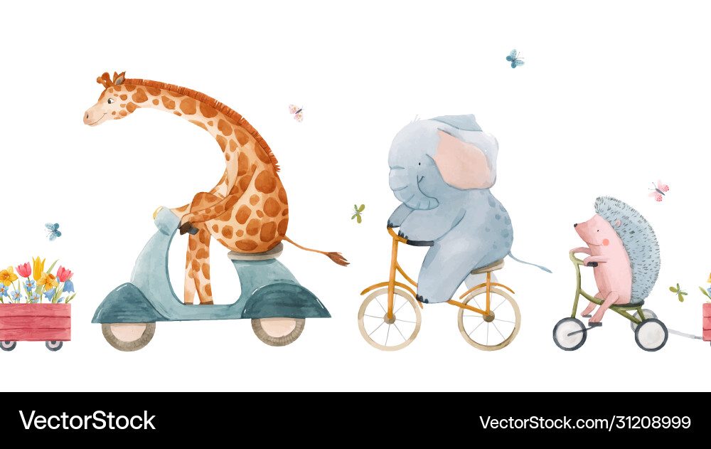 Beautiful seamless pattern for children Beautiful seamless pattern for children vector image