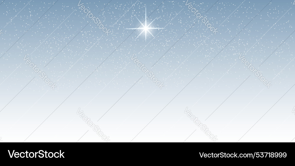 Blue winter background with snow star Blue winter background with snow star vector image