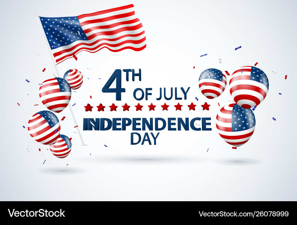 Fourth july independence day usa design Vector Image