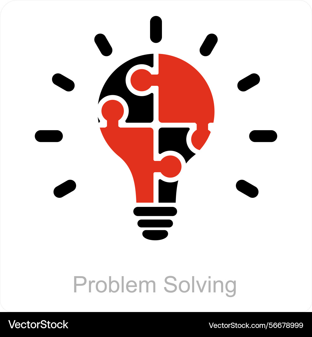 Problem solving icon concept vector image