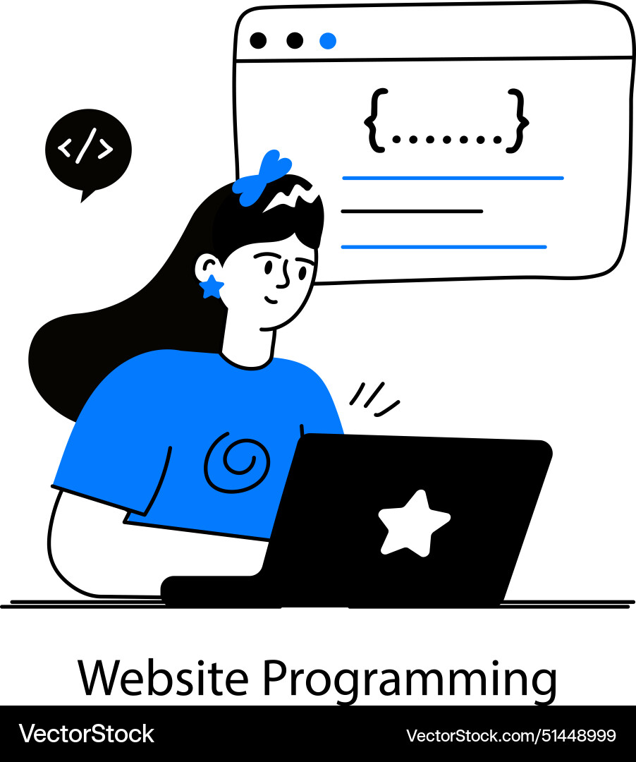 Website programming Vector Image