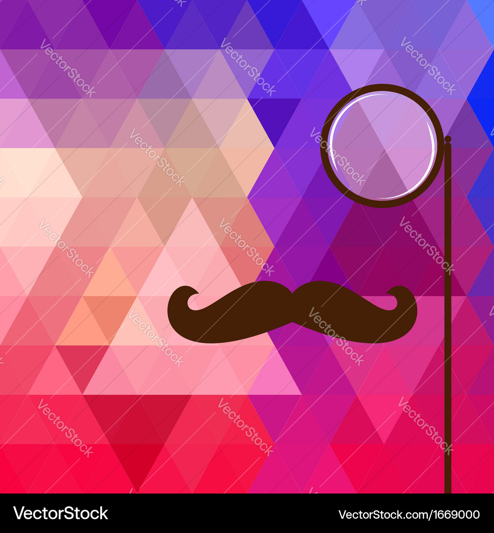 Abstract colorful triangle pattern background Vector Image