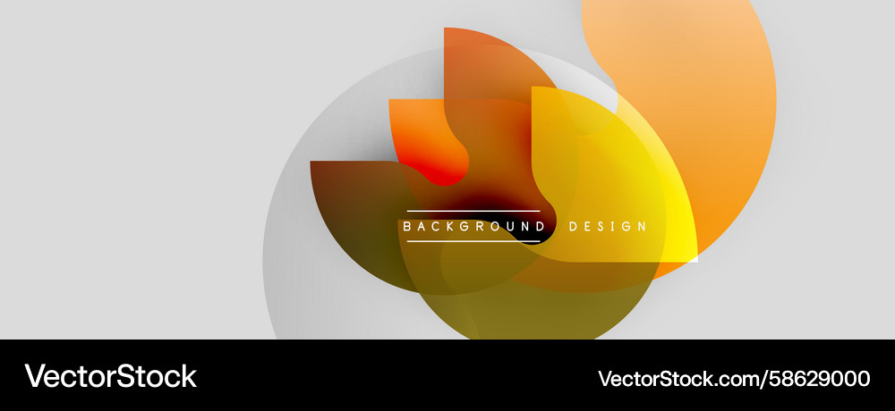 Abstract design features overlapping colorful Abstract design features overlapping colorful Vector Image