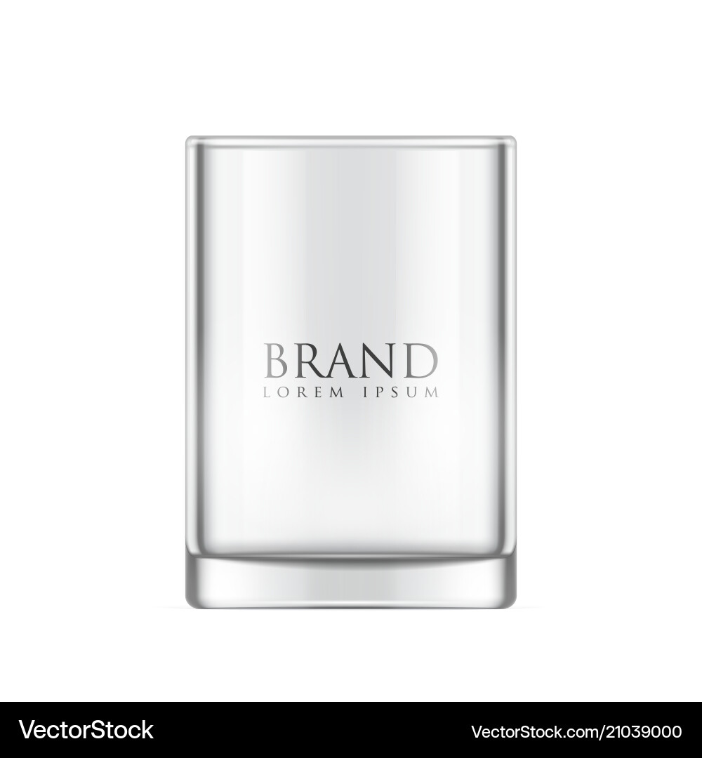 Realistische Glasbecher transparent Glaswaren Realistische Glasbecher transparent Glaswaren vektorbild