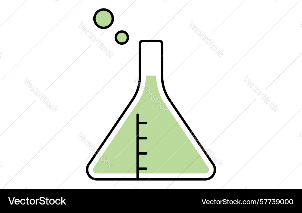 Simple line drawing icon of triangular fresco Vector Image
