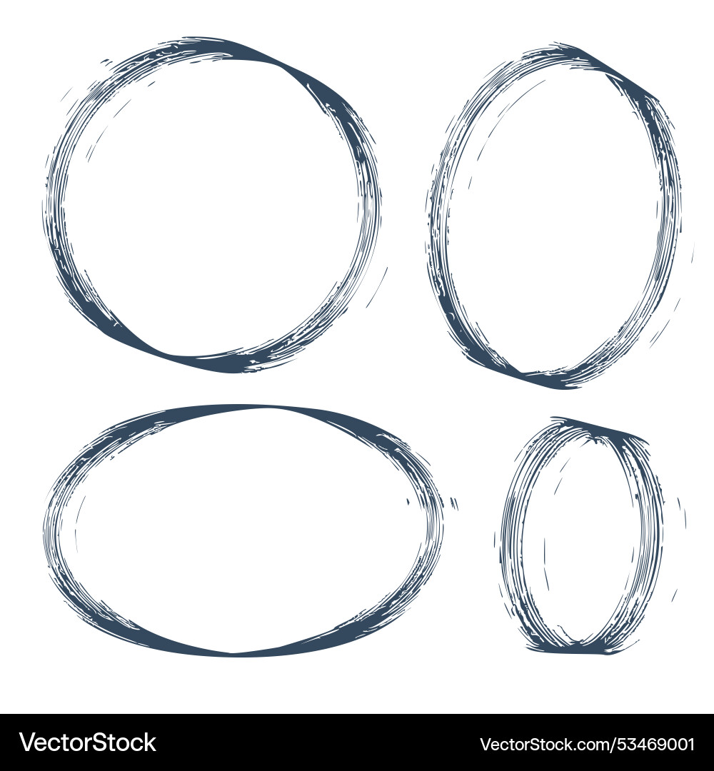 A set of simple design frames A set of simple design frames vector image