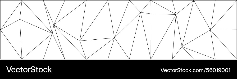 Abstract geometric line art with triangular Vector Image