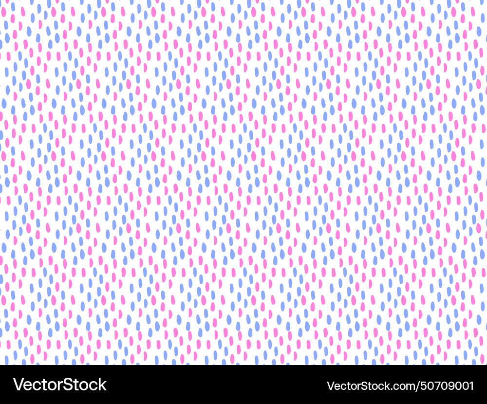 Seamless pattern with red color dots on a white vector image