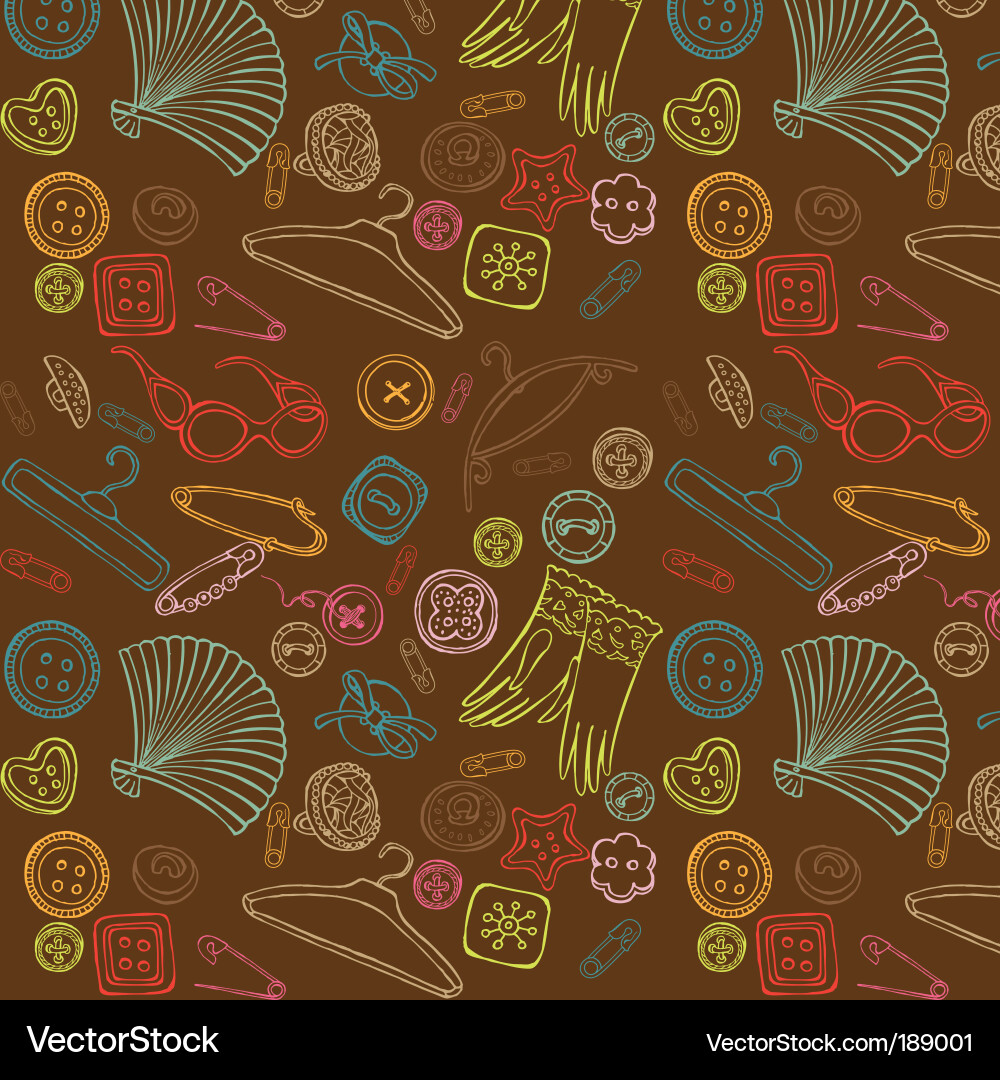 Textile Pattern Collection Vector Image