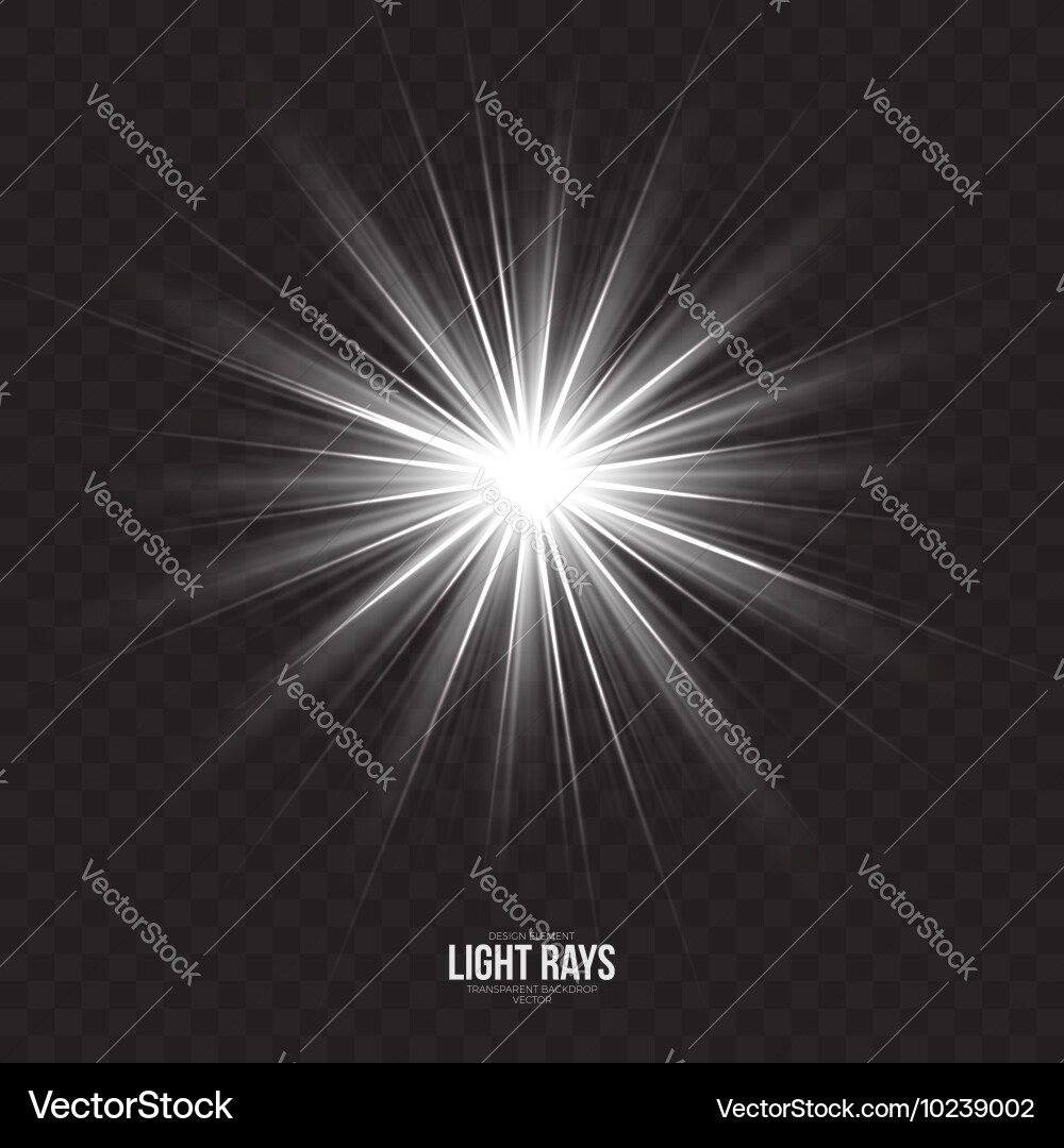 Abstract gleaming light rays background vector image