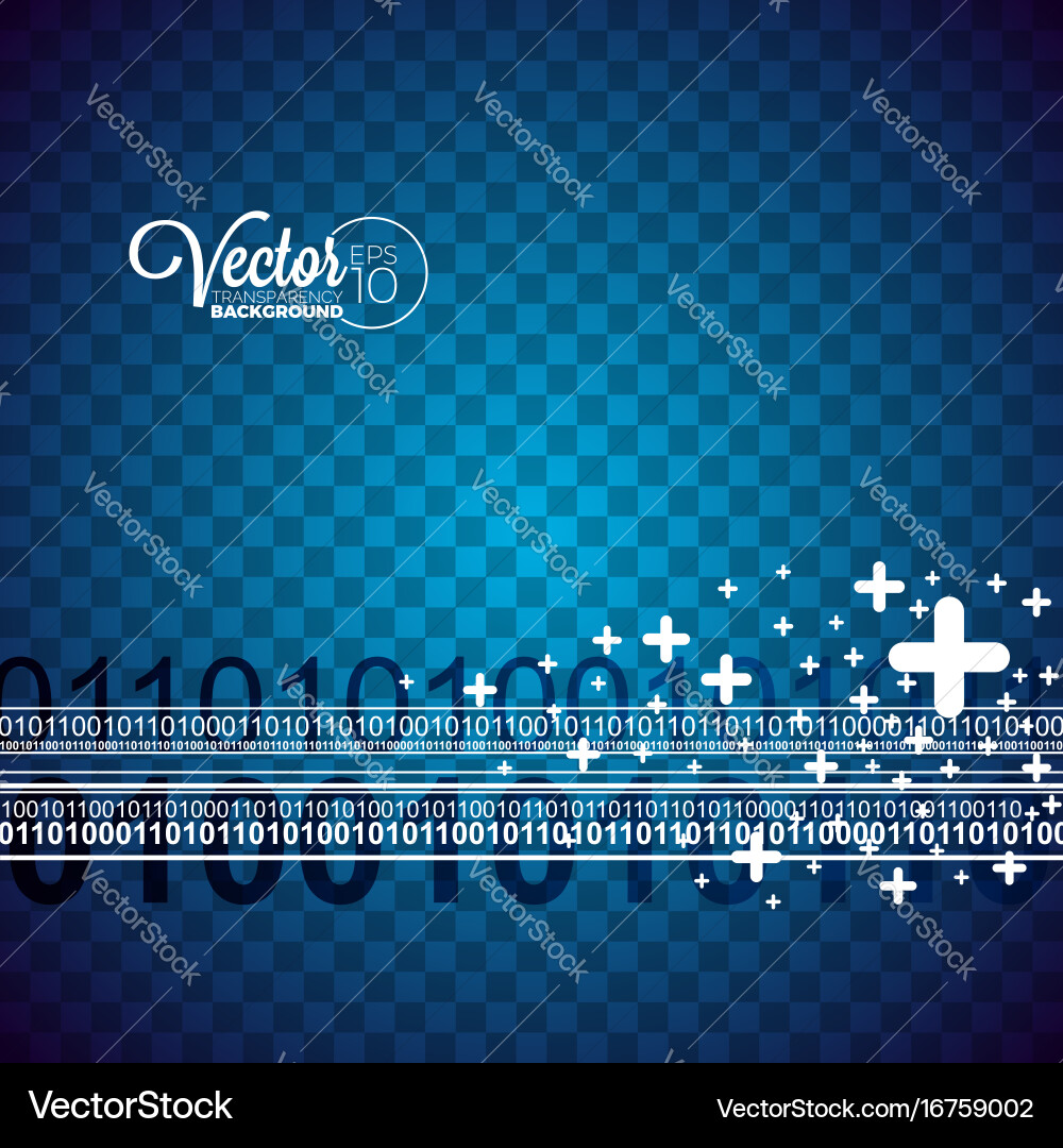 Abstract wave design on transparent background vector image