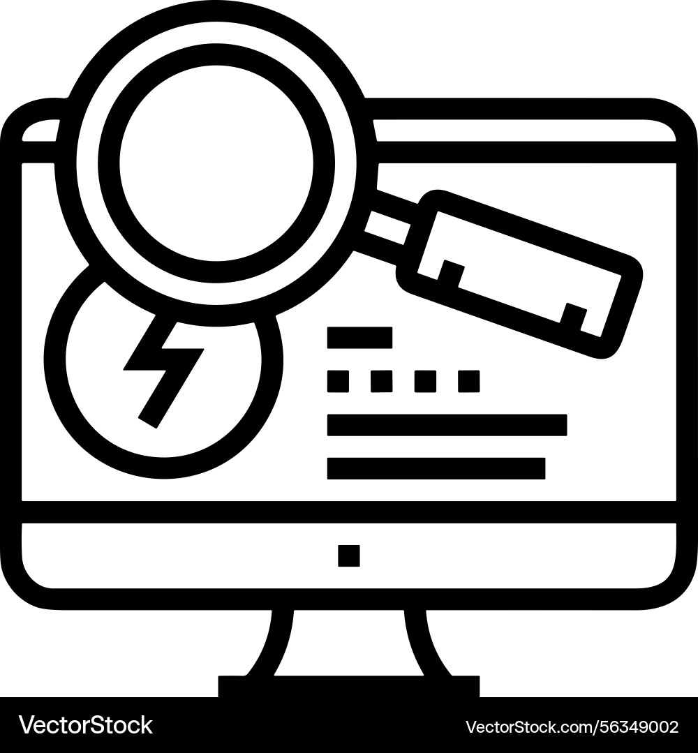 Computer icon symbol image Vector Image