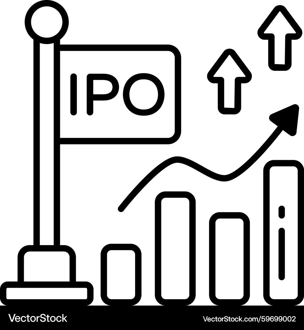 IPO Initial Public Offering Icon Set – Royalty-Free Vector | VectorStock