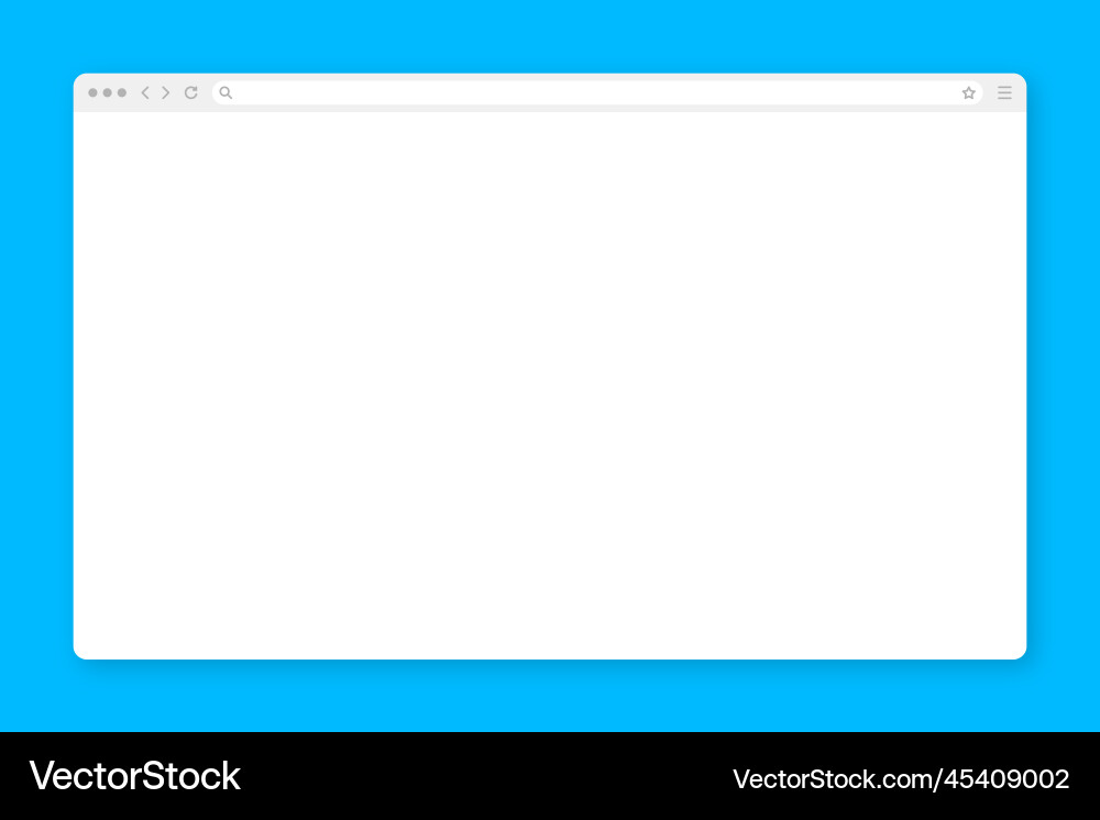 Modern Web Browser Window vector image