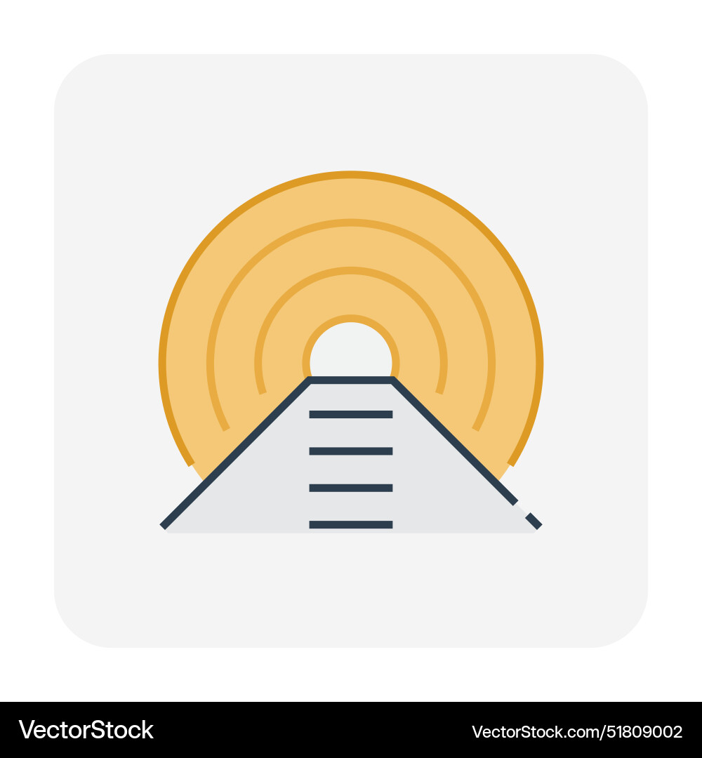 Tunnel and geotechnical engineering icon Tunnel and geotechnical engineering icon vector image