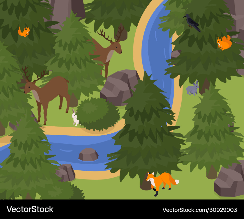 Exotic pet animals composition vector image