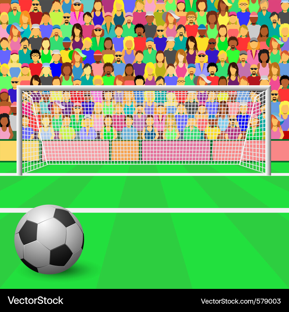 Soccer Goal with Net vector image