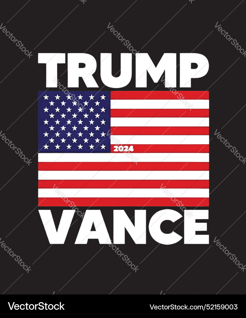 Trump vance 2024 Royalty Free Vector Image VectorStock