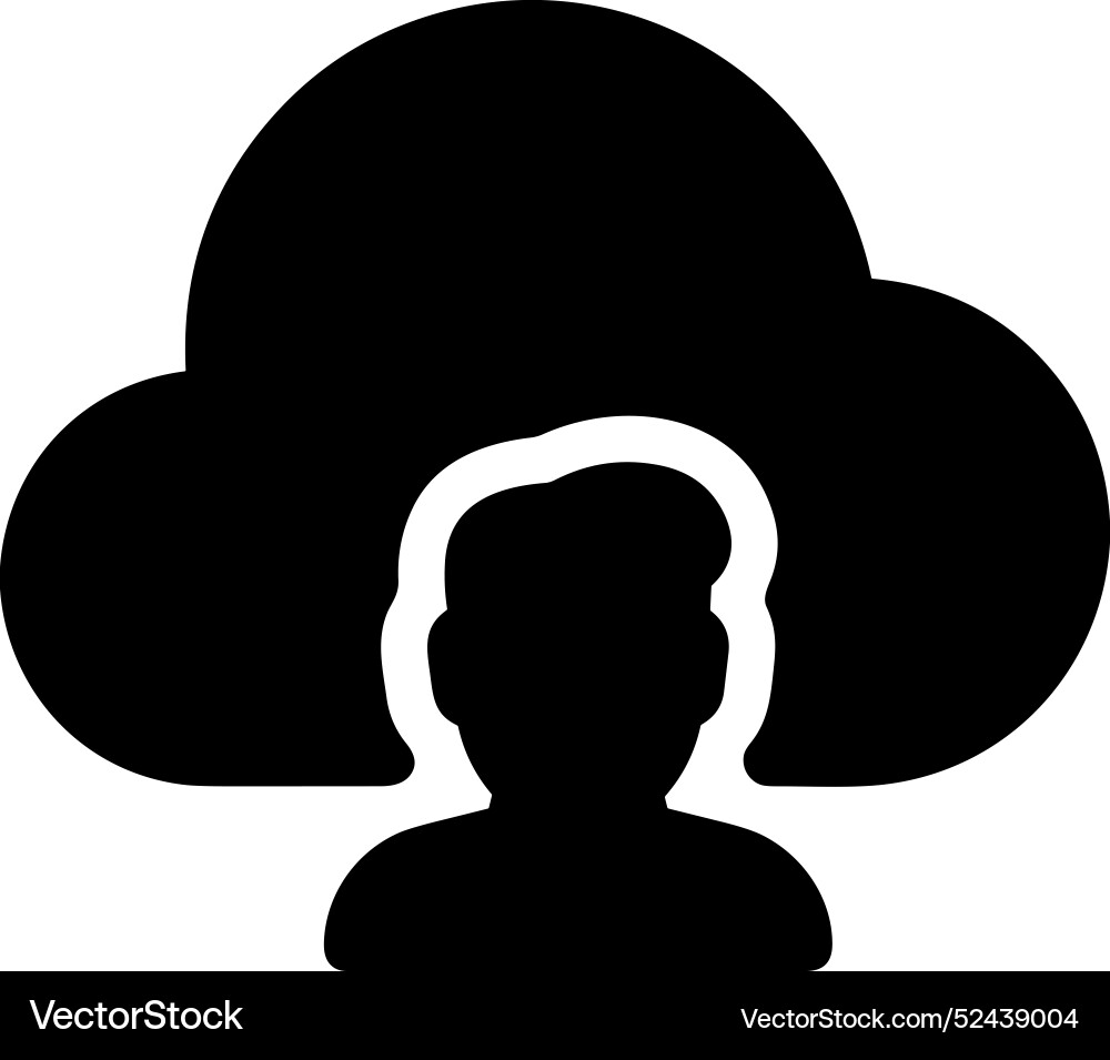 Cloud storage icon symbol image of the database Vector Image