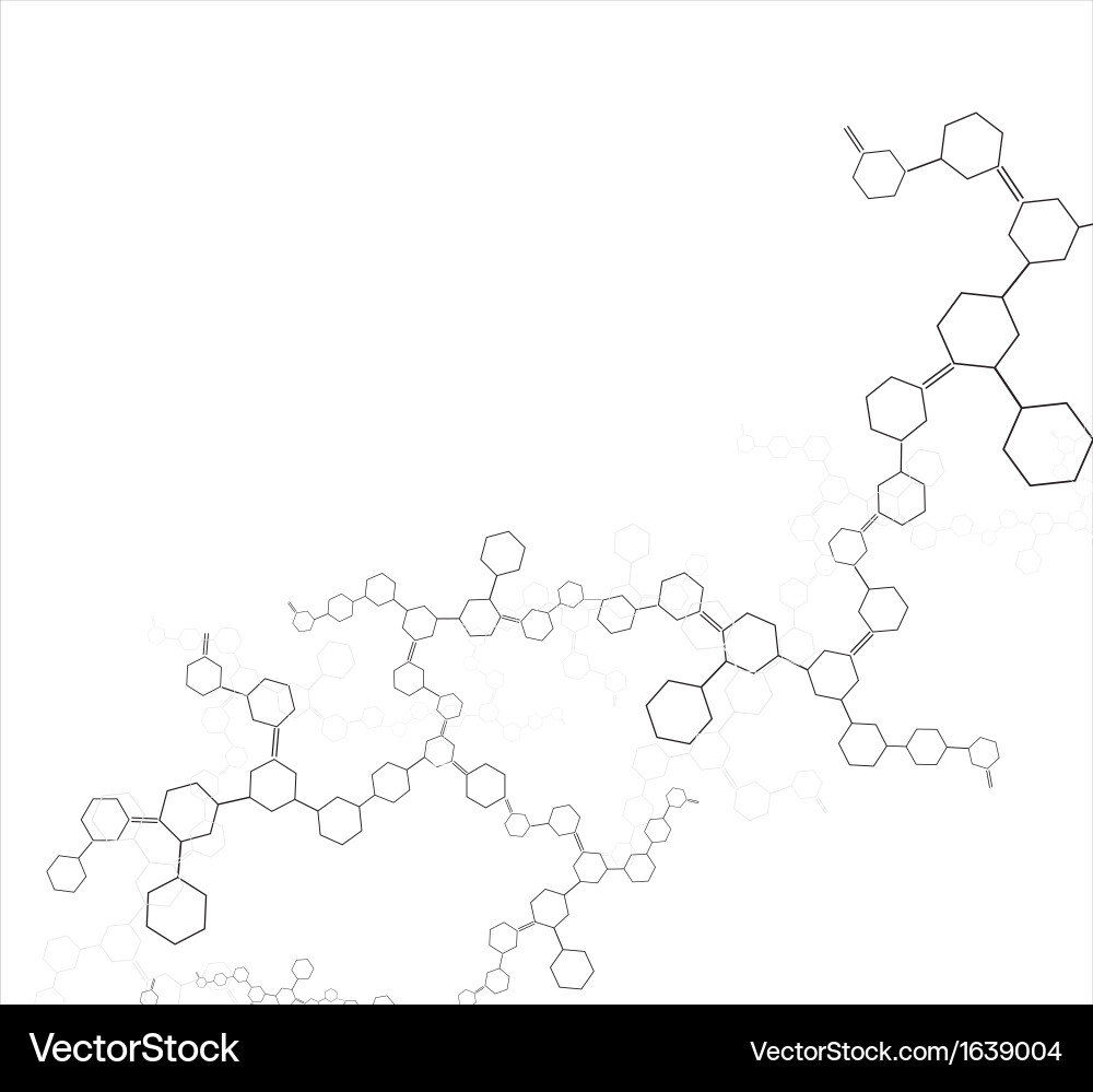 Molecular Structure Abstract Background vector image