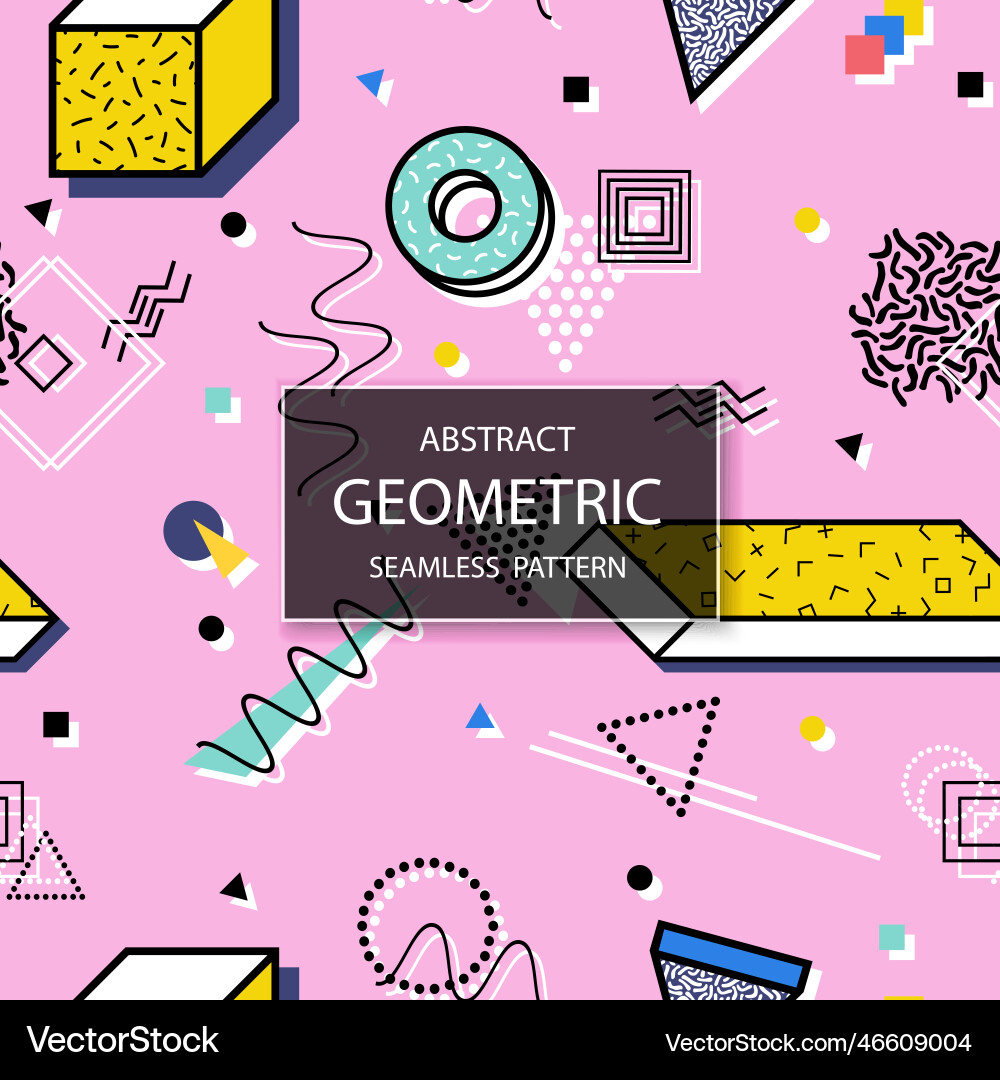 Seamless colorful abstract pattern with 3d Seamless colorful abstract pattern with 3d vector image