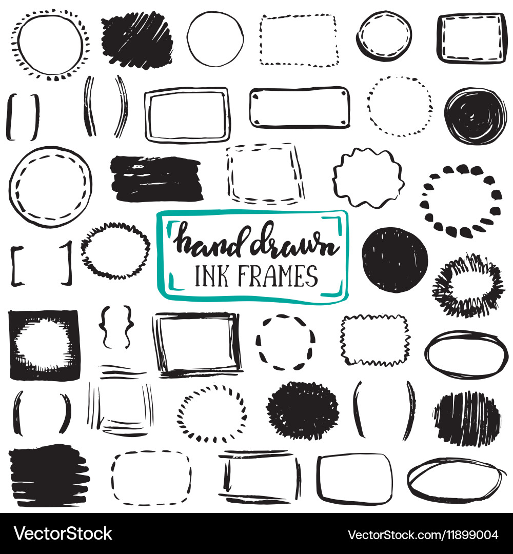 Sketch Border Collection vector image