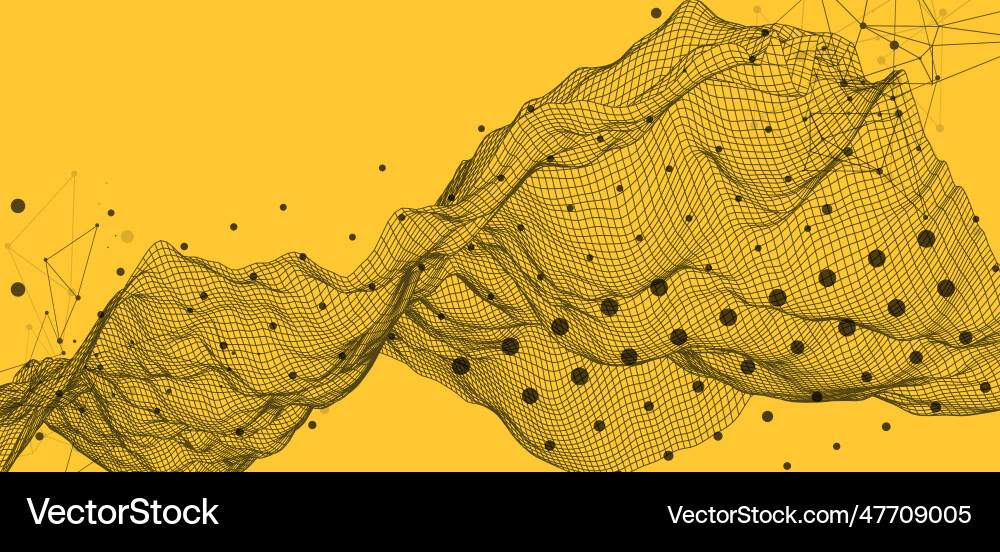 Abstract wave is made in a frame style template Abstract wave is made in a frame style template Vector Image