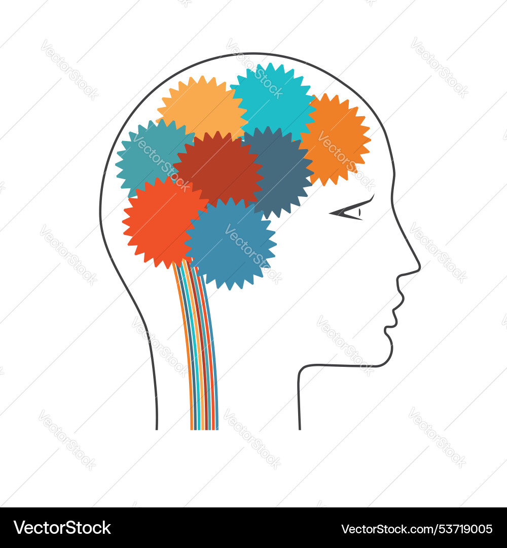 Brain conceptual Brain conceptual vector image