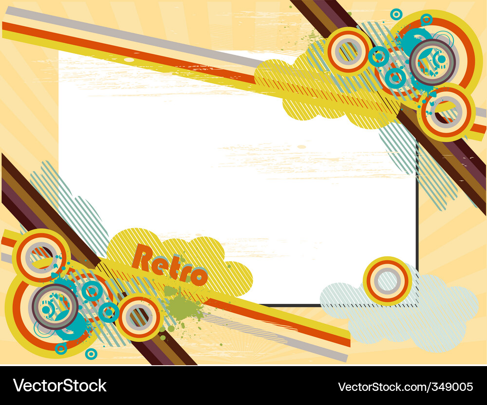 Retro frame Vector Image